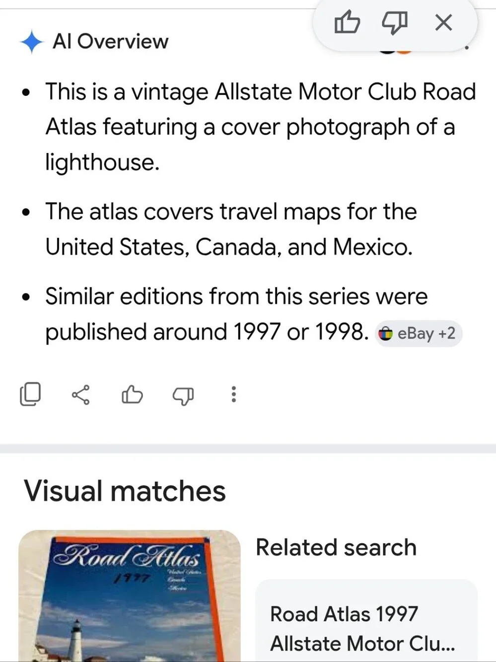 Allstate Road Atlas - Blue & Orange Cover